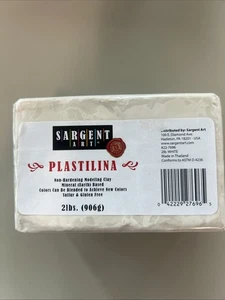 Sargent Art Plastilina White Modeling Clay 2-Pound Brand NEW - Imagen 1 de 1