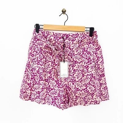 Jolie Jolie Petite Mendigote Pink Floral Shorts Size 10 38 Cotton NEW - Image 1 of 4