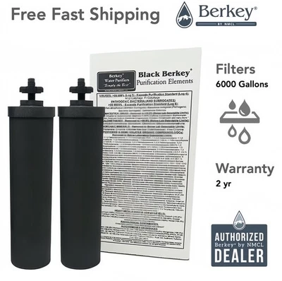 Berkey Authentic Black BB9-2 Water replacement Filters For Berkey Water System
