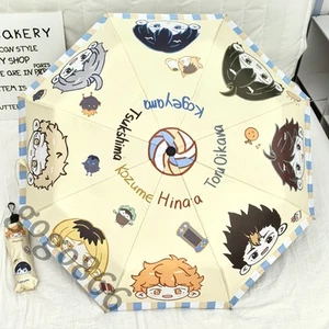 Haikyuu!! Bumbershoot Shoyo Hinata Cosplay Portable Manual Umbrella Anime Gift - Picture 1 of 5