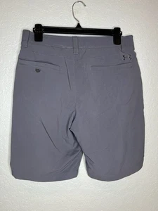 Men's Under Armour Athletic Golf Shorts 32 - Gray | Pockets | Polyester - Picture 1 of 4