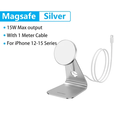 15W Magnetic Wireless Charger Stand Fast Charging Holder For iPhone 16 15 14 13 - Image 1 of 4