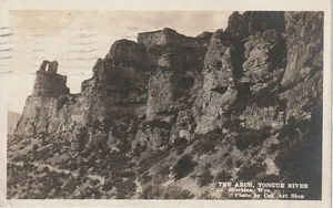 Sheridan WY RPPC The Arch, Tongue River 1921 Photo by Cox Art Shop - Picture 1 of 2