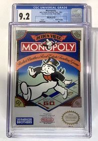 Monopoly Nintendo NES 1991 CGC Graded 9.2 Factory Sealed H Seam A+ Brand New!!!
