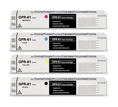 4件装GPR-61高产量碳粉盒黑色青红色黄色佳能适用 — 第 1/4 张图片