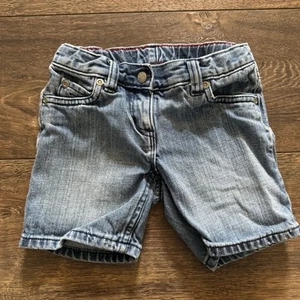 Hanna Andersson Denim Blue Jean Shorts 100 4T - Picture 1 of 7