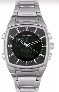 Giordano schwarzes Zifferblatt Edelstahl Analog-Digital Multifunktionsuhr 1246-11 - Bild 1 von 2