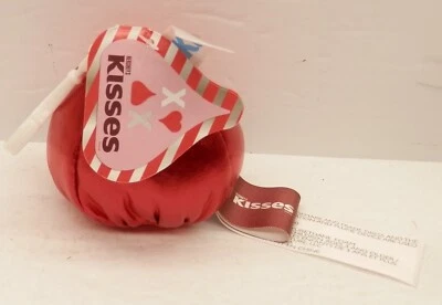Hershey's Kisses pequeno beijo de pelúcia vermelho com clipe para mochila - Imagem 1 de 2