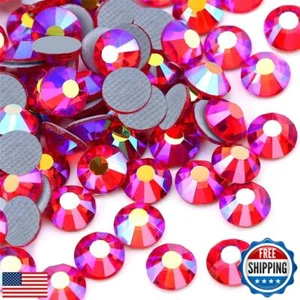 Hotfix Rhinestones Flatback Glass Rhinestone 288PCS SS30 5.8-6.2MM Round Gems - Picture 1 of 5