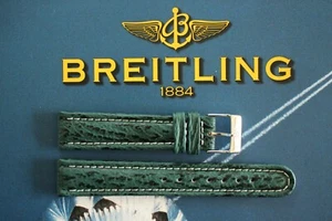 NOS 18MM BRG VERDE LISO TIBURÓN HEBILLA CORREA DE RELOJ CORREA DE RELOJ PARA WIDELING - Imagen 1 de 4