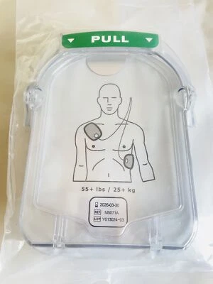 Nueva almohadilla de electrodos DEA M5071A para Philips HeartStart HS1 M5066A defib adulto 25 kg Foto 1 de 3