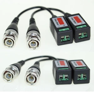 100Pairs Coax CAT5 Camera CCTV BNC Video Balun Cable Transceiver Passive New - Picture 1 of 6