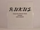 RUKUS ORIGINALITY STANDS ALONE (552) 20+ Track Promo CD Album White Sleeve