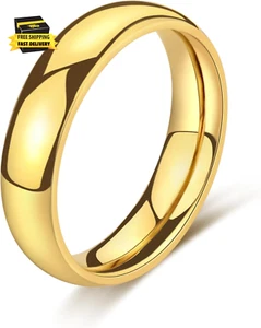 1-8 mm 14K Gold Bandring für Damen Herren Eheringe Gold Stapelringe schlicht - Bild 1 von 5