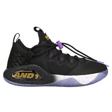 AND1 Attack 2.0 Basketball  Mens Black, Purple Sneakers Athletic Shoes AD90028M-