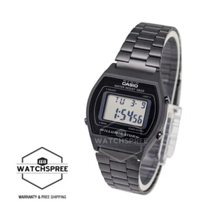 Reloj Casio Estándar Digital Diseño Retro Negro Ion Chapado Banda B640WB-1A - Imagen 1 de 3