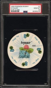 1999 Pokémon Rummy Ivysaur 8 of Clubs #2 PSA 10 POP 15 - Picture 1 of 2