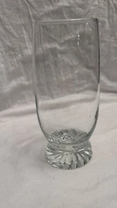 Vintage Highball Clear Glass Swirl On Heavy Bottom - Picture 1 of 4