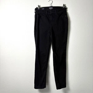 Jeans NYDJ Sheri Slim alla Caviglia Taglia 6 Nero Denim Lift Tuck Technology Elasticizzato - Foto 1 di 12