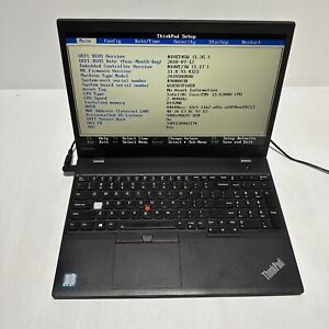Lenovo Thinkpad T570 15" Laptop i5-6300u 8gb Ram No Drives Boots Bios