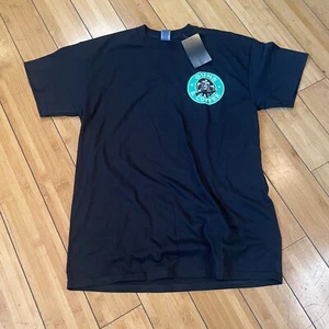 NUEVO CON ETIQUETAS Camiseta Los Angeles Police Gear Guns & Coffee Negra Cuello Redondo Hombres Talla M - Imagen 1 de 7
