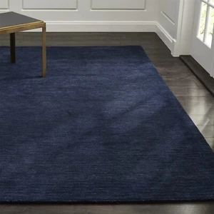Premium Quality Indigo Blue Hand Tufted Wool Customize Authentic Rugs - Picture 1 of 9