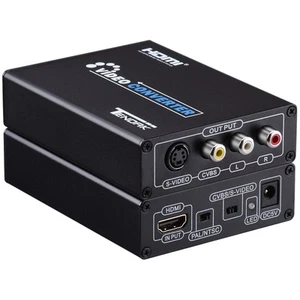 HDMI to Composite 3RCA AV S-Video R/L Audio Video Converter Adapter Upscaler ... - Picture 1 of 9
