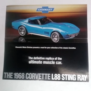 Franklin Mint Brochure Only 1968 Corvette L88 Sting Ray Collectible Model Car - Picture 1 of 4