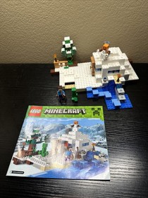 LEGO Minecraft: The Snow Hideout (21120) 100% Complete With Instructions A3