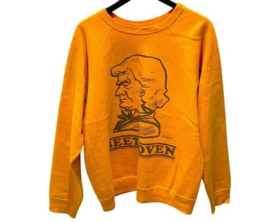 Sudadera HUMAN MADE Peanuts #3 Naranja L Hecha en Japón Beethoven Cuello Redondo Jersey Foto 1 de 4