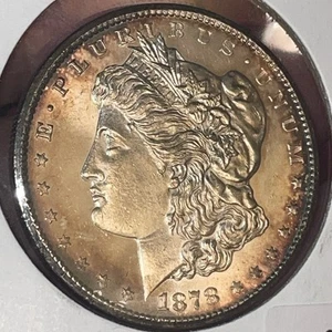 1878-CC Morgan Dollar First Year Gem Beauty From Carson City Original Toning GEM - Picture 1 of 7