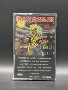 SEALED, Iron Maiden – Killers 4XT-12141, Audio Cassette, 1st edition, US, 1981 - Picture 1 of 6