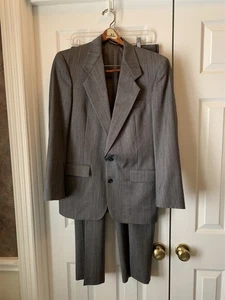 VTG Men's Christian Dior Suit Gray Wool  - Picture 1 of 16