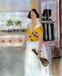 Henri Matisse 1947 LITHOGRAPH w/COA #UniqueGift musician MATISSE print RARE ART - Picture 1 of 5