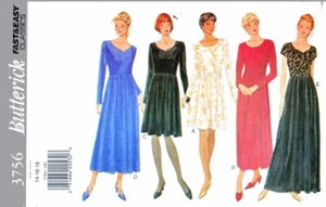 Butterick 3756 Misses /Misses Petite Dress Sizes 14 16 18 - Picture 1 of 6