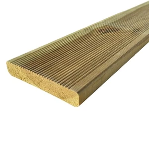 Pavimento Legno Da Esterno Decking Pino Impregnato Autoclave mm 28 x 145 x 3000 - Foto 1 di 8