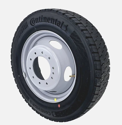Continental Conti HDR5 225/70 R19.5 for Ford F450 550 SD 2017-2025 1 TIRE & RIM - Imagem 1 de 4
