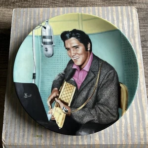 Vintage 1990 Elvis Presley Collector Plate #6 A Studio Session Delphi COA + Box - Picture 1 of 3