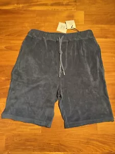 Fedeli Trackshorts in Frottee-Optik in marine Gr. S - Bild 1 von 16