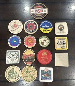 VINTAGE LOT CARDBOARD BEER COASTERS, Some NEW and Unopened Packages - Picture 1 of 12