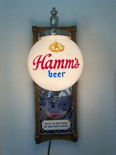Vintage Clean Hammâ€™s Beer Lighted Wall Globe Sconce Sign