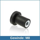 Verbindungselemente mit Gewinde M8 NK 55°Shore Stahl verzinkt