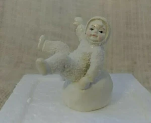 Dept 56 Snowbabies DON'T FALL OFF! Miniature Pewter 7603-1 In Original Box - Picture 1 of 5