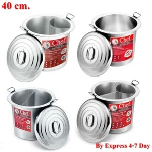 Pot Chef Zebra Stainless Steel Noodle Soup Curved Straight Kitchen Kettle 40 cm. - Picture 1 of 12