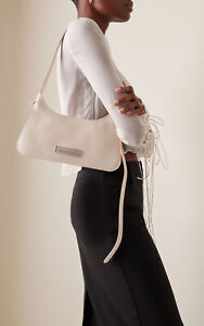 ACNE STUDIOS	Platt Mini Off White Leather You Are Beautiful Shoulder Bag Purse