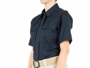 First Tactical Women's V2 BDU Short Sleeve Shirt | Navy (Sz: XS,S,XL,2X) #122009 - Picture 1 of 5