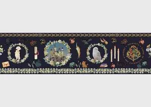 Harry Potter Papel Pintado Dormitorio Infantil Autoadhesivo Borde Negro - Imagen 1 de 3