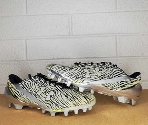 Under Armour Spotlight Football Cleats Speedform Silver 1280533-200 Mens Size 15 - Picture 1 of 14