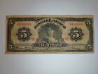 Mexico 5 Pesos 1961 Series MK Great Condition Foreign Banknote World Money