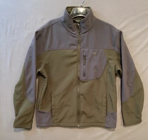 Snozu Jacket Mens L Green Water Resistant Zip Up Pockets Fleece Lined Ski Winter - Picture 1 of 11